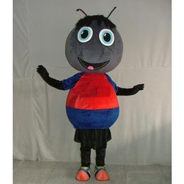 Halloween Black Ant Mascot Top Quality Costume animal theme character Carnival Adult Size Fursuit Christmas Birthday Party Dress
