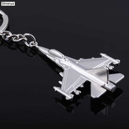 New Aircraft Metal Key Chain Aeroplane Keychains gift Car Key Ring Bag Classic key holder Pendant Party Gift Jewellery G1019