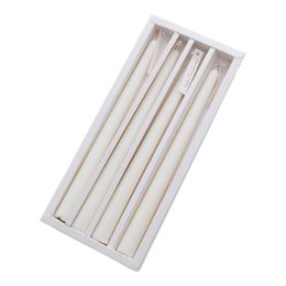 581C 4pcs Elegent Taper Candles, 9.8inch Tall 4.5 Hour Burning Smokeless, Dinner Long Scented Candles for Christmas