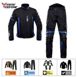 Motorcycle Apparel Genuine Motocentric Winter Jacket Pants Waterproof Warm Suits Trousers With Liner Protective Pads
