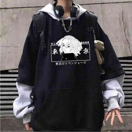 New Anime Tokyo Revengers Pullover Sweatshirt Costume Hoodies Harajuku Sudadera Hombre H1227