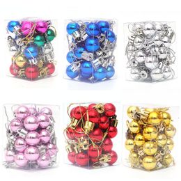 2cm x 24 Pieces per Box Christmas Tree Decorations Indoor Decor Colourful Plated Balls Ornaments In 6 Colours BS00129