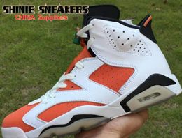 6 Gatorade White Orange Black Man Designer Basketball Shoes Special Edition VI Like All Stars Custom Sports Sneakers Top Quality