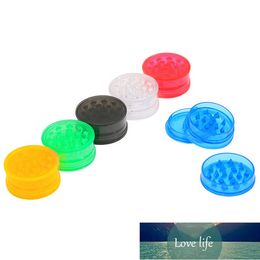 3 Layer Round Shape Plastic Tobacco Grinders Herb Grinder Spice Crusher Mini Hand Muller Portable Pulverizer Smoking Accessories