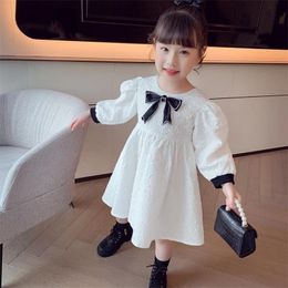 Girl's Dresses Spring Autumn Kids For Girls French Princess Dress Long Sleeve Party Vestidos Baby Children Clothing