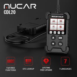 -Thinkcar Mucar CDL20 Automotive Professional Car Diagnostic Tools OBD 2 Motor Analysator Code Reader Scanner-Tool