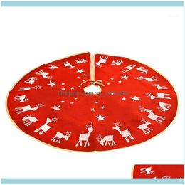 Decorations Festive Party Supplies & Garden1 Pcs Christmas Skirt Holiday Decoations Xmas Tree Home Decor Red Deer Pattern1 Drop Delivery 202