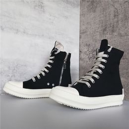 2023 high top original Spring Men's Ankle Boots Man Flat Sole Canvas Shoes Street style Fashion Sneaker