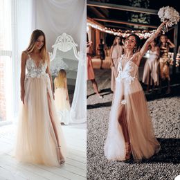 Ladies Evening Dresses Lace Applique Gowns Spaghetti Straps Photography Bridal Bathrobes Marabou/Charmeuse Dressing Gown Party Gifts Bridesmaid Dress
