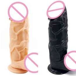 Nxy Dildos 26x7 2cm No Vibrator Big Dildo Suction Strong Cup Realistic Sex Product for Women 0105