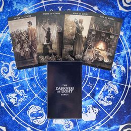 New The Darkness Of Light Tarot Cards Divination Deck Entertainment Parties Board Game Support drop shipping 79 Pcs/Box