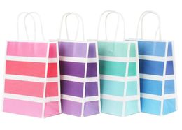 Clothing Wardrobe Storage Kraft Paper Gift Bags Shopping Retail with Handles Holiday Party Bags Recyclable for Wedding Birthday XB1