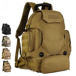 Military Tactical Backpack Molle Army Bag Outdoor 3P Pack Men Trekking Camping Rucksack Large Capacity Hunting Bag Mochila Q0721