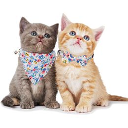 Cat Collars & Leads Kitten Collar With Bell Bow Adjustable Cats Puppy Pet Supplies Detachable Dogs Lovely Headband