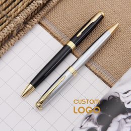 Ballpoint Pens Personalised Name Customised Logo Pen Writing Metal Engrave Company School Office Supplies Accessories