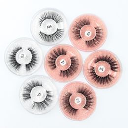 3d imitation mink hair eyelashes false eyelash with round box