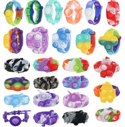 The latest party Supplies decompression toy rodent-killing pioneer bracelets Finger Bubble Music Decompressions bracelet watch, many styles to choose from