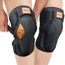 Benken1 double protection knee pads skating skateboard roller skating riding extreme sports non-slip anti-collision knee pads Q0913