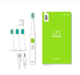 LanSung U1 USB Sonic Teeth Clean Whitening Smart Electric Toothbrush Oral Gum Care Rechargeable - #01