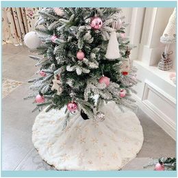 Festive Party Supplies & Gardenfoot Carpet Skirt Mat Under The Tree Christmas Decorations For Home Snowflak 201127 Drop Delivery 2021 Jicmn