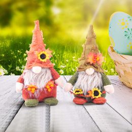 Easter Valentines St. Patrick's Faceless Doll Little Figurine Ornament Nordic Gnome Land God Old Man Doll Home Room Pendant C0220