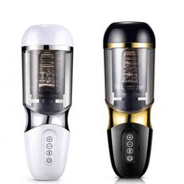 Nxy Men Masturbators Piston Rotating Sucking Male Masturbator Cup Vibrations Automatic Masturbation Cup Artificial Vagina Real Pussy Sex Toys for 1214