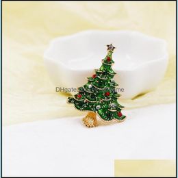 Pins, Brooches Jewellery Krasivaya Metal Christmas Tree Fashion For Party Wholesale Gifts Drop Delivery 2021 8Zgy1