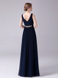 2021 V-Neck Evening Dresses Sleeveless Sexy Velvet Floor Length Prom Gowns