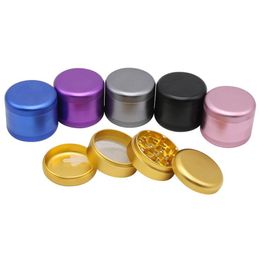 New Style Colourful Aluminium Alloy Dry Herb Tobacco Grind Spice Miller Grinder Crusher Grinding Chopped Hand Muller Cigarette Smoking DHL