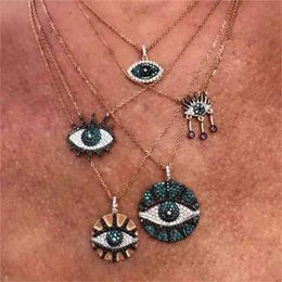 2019 Lucky women turkish evil eye disco coin pendant necklace bohemia boho style fashion Jewellery