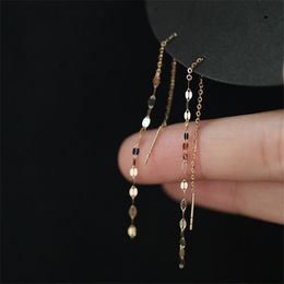 Chain Tassel Stud Earrings 925 Sterling Silver Lips O Word Women 14k Gold Summer Beach Party Jewelry Accessories