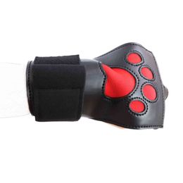 NXY Adult toys PU Leather Puppy Cosplay Handcuffs Gloves BDSM Bondage Fetish Dog Slave Mitts Restraints Adult Game Sex Toys for Men Women 1130