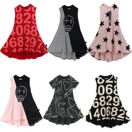 2020 New Summer Girls Dress Printing Cotton Style Girls Beach Daily School Dresses Children Kids Clothing Hot Baby Q0716