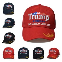 Newest Trump 2024 hat Trump cotton baseball cap trump hats USA peaked cap Party Hats ZC056