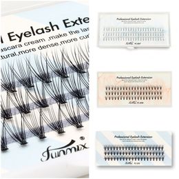 Wholesale DIY Cluster Fake Eyelashes Natural Thick Eyelash Extensions Synthetic Fibre Grafting Individual False Lashes For Beauty