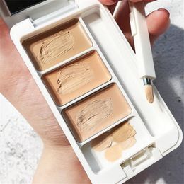 3 Colour Concealer Palette Creative Concealers Makeup Foundation Contour Cream 4.5g Natural bright Colours free ship 6pcs