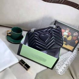 Women's Wave Pattern Quilted Retro Flip Love One Leather Shoulderbag Handbag Shoulder Bags Messenger Bag Women Purses Handbags Crossbody