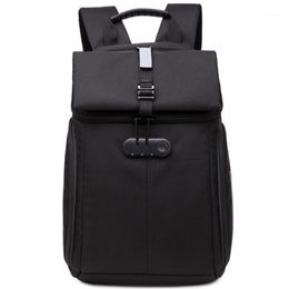 Backpack Oxford Men's Multifunctional Anti-theft Lock 14-17inch Laptop Casual Waterproof School 2021