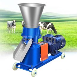 KL125Commercial Feed Pellet Machine Wet Dry Pellet Press Animal Feed Processor Farming Feed Machine Dual-use Pellet Presser