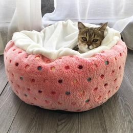 Cat Beds & Furniture Pet Sleeping Bag Deep Sleep Super Soft Litter Autumn And Winter Warm Nest