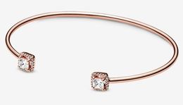 NEW 2021 100% 925 Sterling Silver Gem Bracelet Fit DIY Original Fshion Jewelry Gift 123456