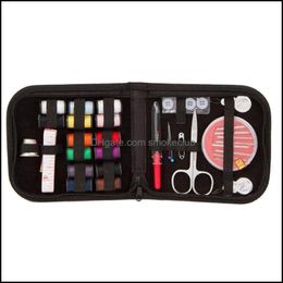 travel craft organizer UK - Arts, Crafts Gifts Home & Garden Mending Kit Travel Size Diy Supplies Organizer Craft Tools Filled With Scissors Thimble Thread Sewing Needl