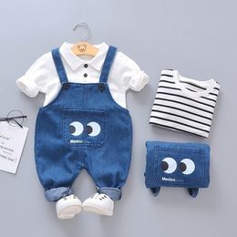 Infant Clothing 2021 Spring Autumn Newborn Girls T-shirt+Pants 2pcs Outfit Suit For Baby Boy Clothes Sets 0-3 Years 210309