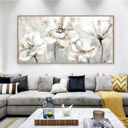 100% Hand Painted Abstract Flower Art Oil Painting On Canvas Wall Art Frameless Picture Decoration For Live Room Home Decor Gift 210310