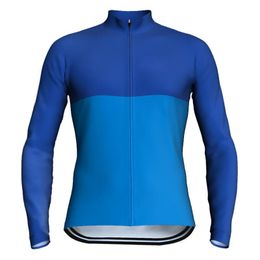 Racing Jackets Long Cycling Jersey MTB Bicycle Shirt Bike Wear Gel Pad Clothing Sleeve Road Sports Motocross Mountain Tight Top Blue