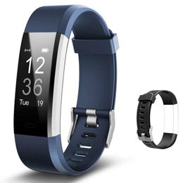 HD115Plus HR Bracelet Smartwatch Sport Accessoires Sport Fitness Tracker avec pression sanguine Récompense cardiaque Health Health Tout-Jour ACTIVITE ACTIVITÉ FAST CHARGEMENT SMART WATCHES