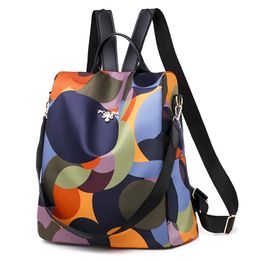 Fashion Anti-theft Women Backpacks Famous Brand High Quality Waterproof Oxford Women Backpack Ladies Large Capacity Backpack 210922