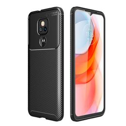 Carbon Fiber Drop Protection Shock Resistant TPU Slim and Anti-Scratch Soft Case For Moto G Play 2021 G Power 2021 G 5G Plus Stylus E7