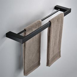 Towel Racks Bathroom Accessories Double Wall Mounted 304 Stainless Steel