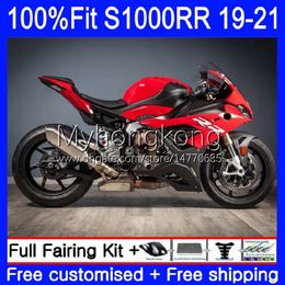 Fairings Injection Mould OEM For BMW S-1000 S 1000 RR S 1000RR S1000 RR Bodywork 3No.12 S-1000RR S1000RR 19 20 21 S1000-RR Stock red hot 2019 2020 2021 100% Fit Bodys Kit